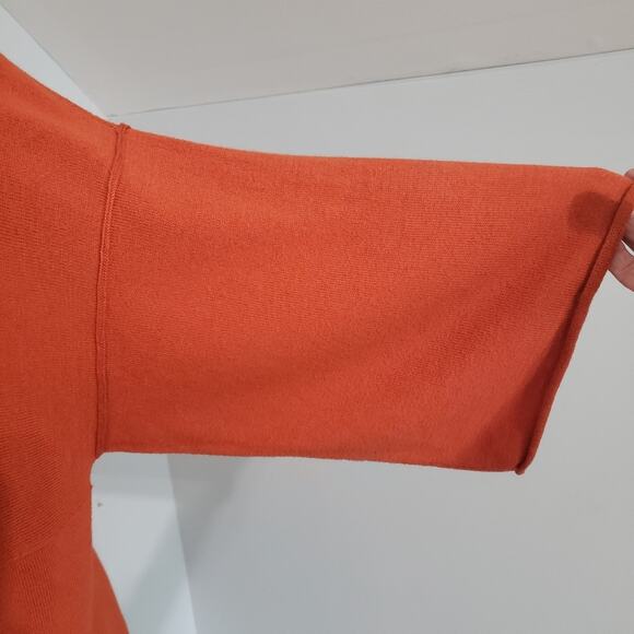 J. Jill Pure Jill Cotton/Cashmere Kimono Sweater - Burnt Orange - XS - Picture 6 of 10